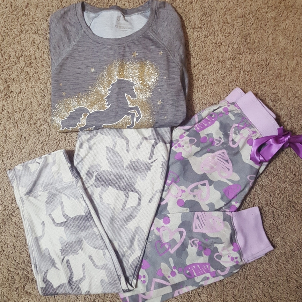 Justice pajamas size 12 bundle